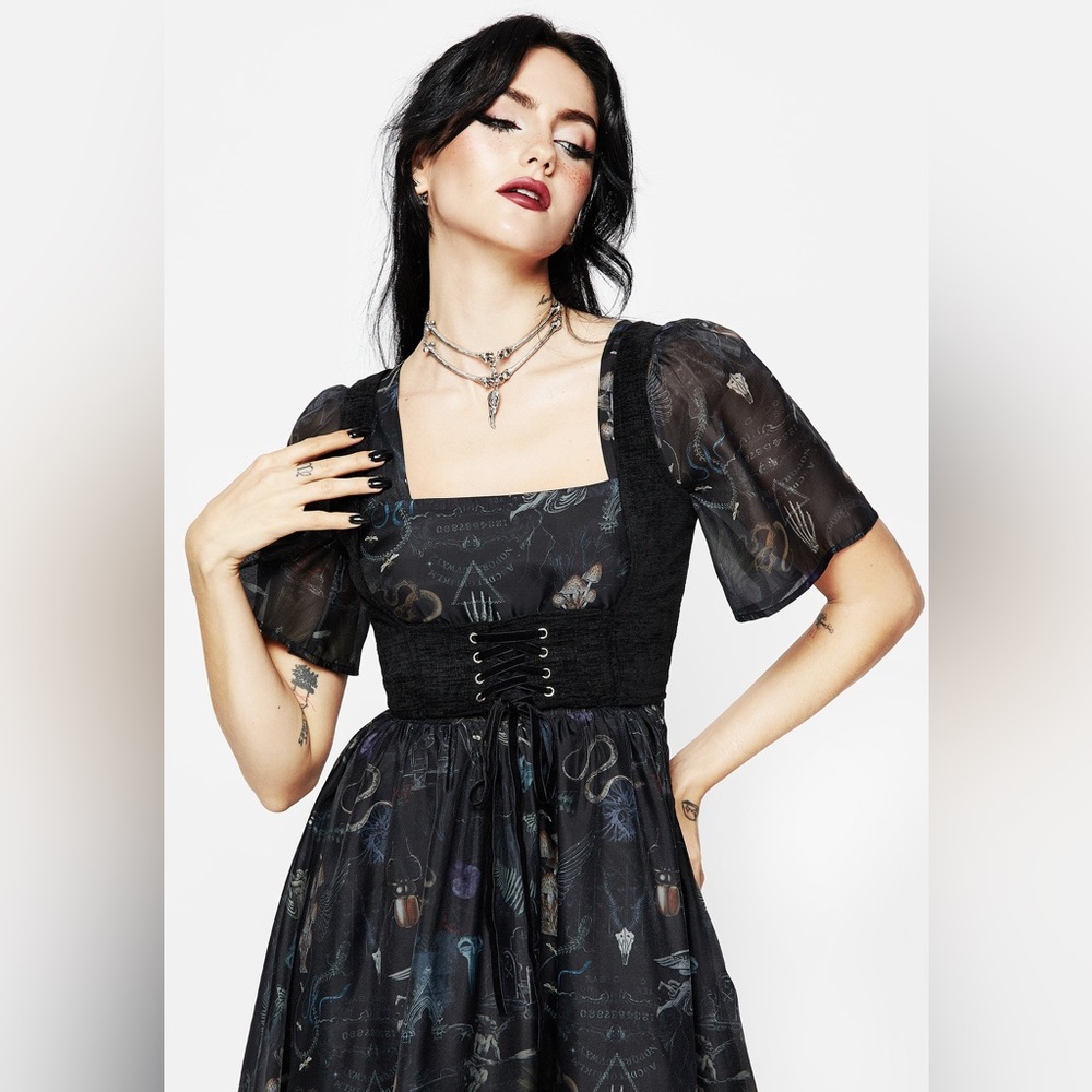 NWT Disturbia Florence Lace Up Harness Corset Top US 14 / UK 18